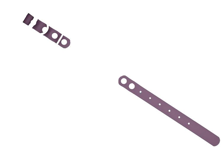 Obroża BioThane® Rainbow Greyhound 38 mm