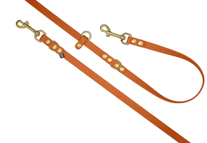 Smycz FREE HANDS Biothane® Pumpkin