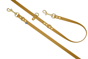 Smycz FREE HANDS Biothane® Mustard