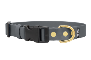 Obroża Biothane® z klamrą Duraflex® Dark Grey