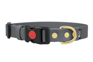 Obroża Biothane® z klamrą Safety Click Dark Grey