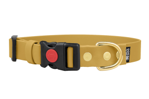 Obroża Biothane® z klamrą Safety Click Mustard