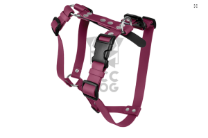 Szelki Biothane® Elegant roz. S szer. 19 mm, okucia chromowane