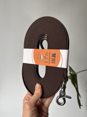 Linka treningowa Dark Brown 7 m | 13 mm | karabinek spustowy chromowany