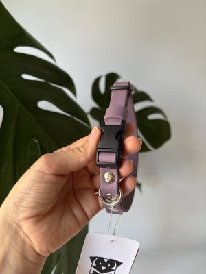 Obroża Duraflex Mauve XS | 16 mm | 26-34 cm | Chromowane