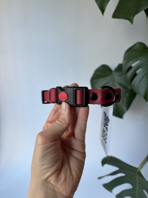 Obroża dla psa Safety Click Crimson Red S | 19 mm | 32-40 cm