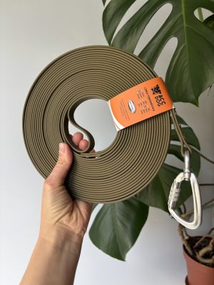 Linka treningowa Olive 10 m | 13 mm | karabinek aluminiowy zakręcany srebrny