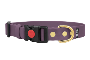 Obroża Biothane® z klamrą Safety Click Aubergine