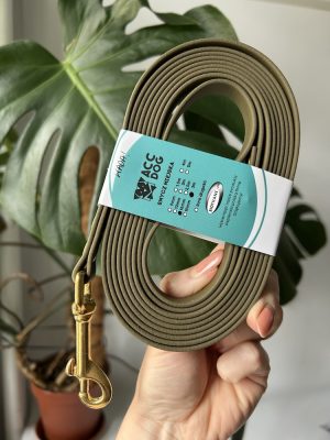 Smycz miejska Olive | 300 cm | 16 mm | karabinek sprężynowy średni mosiężny WADA!