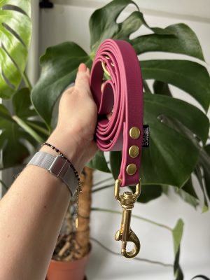 Smycz miejska Elegant | 200 cm | 16 mm | karabinek sprężynowy średni mosiężny