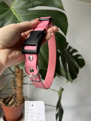 Obroża Duraflex Dream Pink M | 25 mm | 38-46 cm | Stal nierdzewna