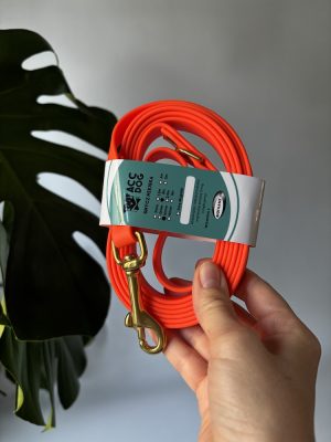 Smycz miejska Neon Orange | 200 cm | 16 mm | karabinek średni mosiężny