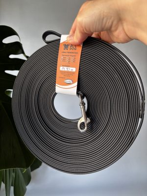 Linka treningowa Black 15 m | 9 mm | Karabinek stal nierdzewna mały