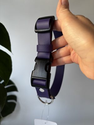 Obroża Duraflex Violet M | 25 mm | 38-46 cm | Chromowane