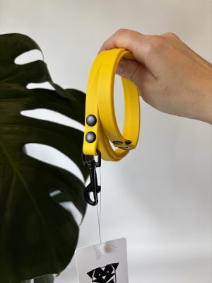 Smycz miejska Yellow | 150 cm | 13 mm | karabinek mały czarny WADA!