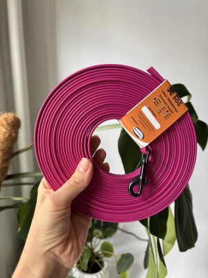 Linka treningowa Magenta 8 m | 13 mm | Karabinek sprężynowy mały czarny | bez rączki