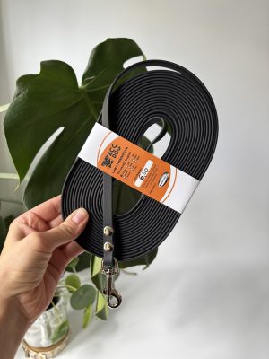 Linka treningowa Black 6,5 m | 9 mm | Karabinek mały sprężynowy chromowany