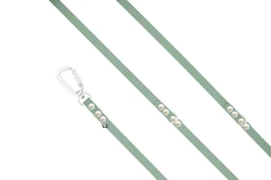 Smycz przepinana Biothane® Sage Green · 300 cm · 16 mm · Karabinek aluminiowy