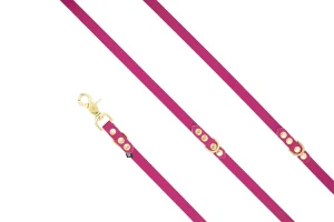 Smycz przepinana Biothane® Magenta · 300 cm · 16 mm · Mosiężne