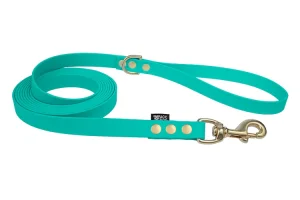 Smycz miejska Biothane® Azure Sea · 200 cm · 13 mm · Mosiężne